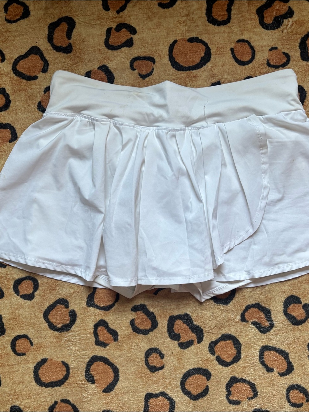 JoyLab White Pleated Athletic Skort